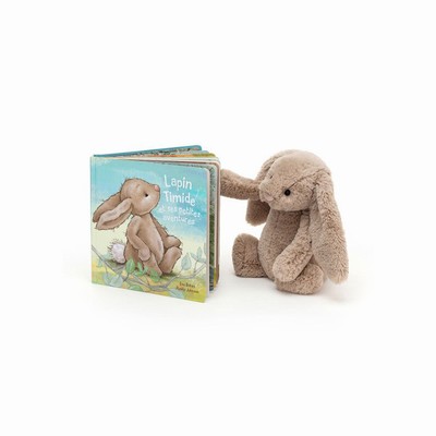 Jellycat Lapin Timide Et Ses Petites Aventures and Bashful Beige Konijn Medium | OE3605421